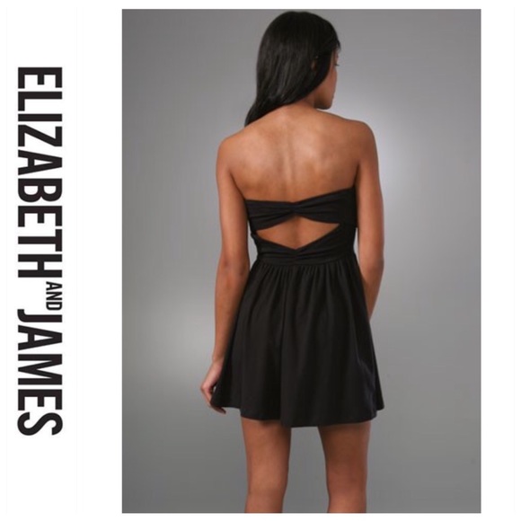 💕SALE💕Elizabeth & James Gray Jersey Cutout Dress - Picture 2 of 8